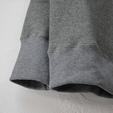 atelier naruse アトリエナルセ　freece cotton mock neck sweat　コットン裏毛モックネックスウェット　#杢グレイ　【送料無料】