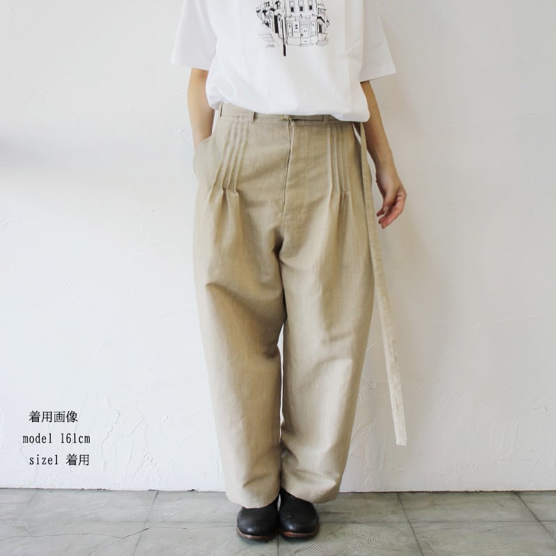 SUSURI ススリ コネマラパンツ #beige 【送料無料】 | sukima-スキマ SUSURI ススリ コネマラパンツ #beige 【送料無料】 | sukima-スキマ