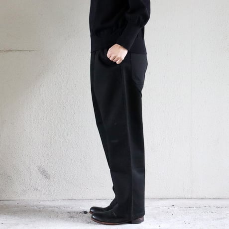 TRAVAIL MANUEL トラバイユマニュアル ヴィンテージピケユニティパンツ　#オフ白、ブラック