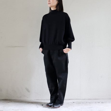 TRAVAIL MANUEL トラバイユマニュアル ヴィンテージピケユニティパンツ　#オフ白、ブラック