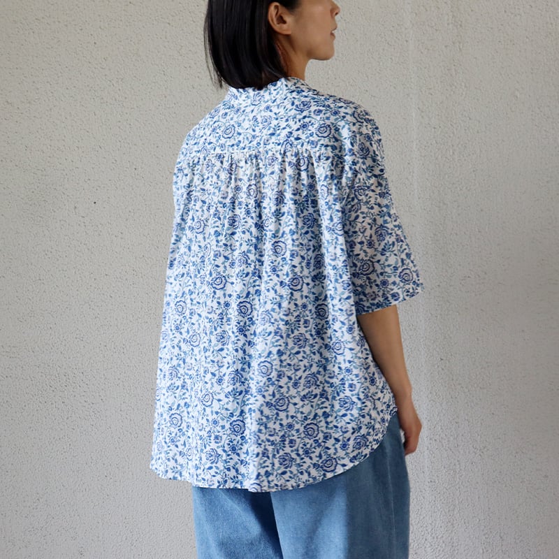 再入荷**LinenYa リネンヤ コットンボイルフラワープリント