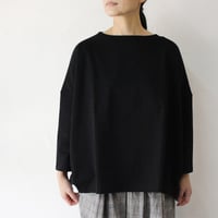 LinenYa リネンヤ　デラヴェ長袖Tシャツ　#ブラック　【送料無料】