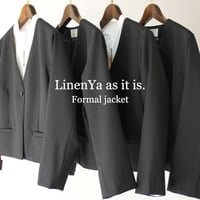 LinenYa リネンヤ　フォーマルジャケット　#ブラック