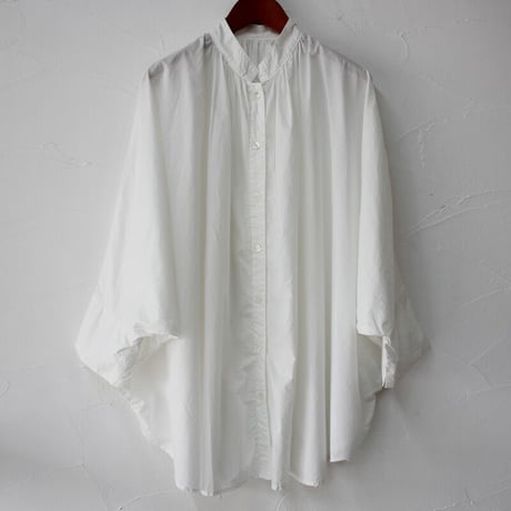 ARTE POVERA アルテポーヴェラ　 タイプライター染めポンチョシャツ　#ホワイト、スモークサックス、ブラック