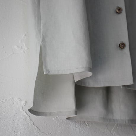 atelier naruse アトリエナルセ　リネンVネックシャツ｜linen V neck shirt