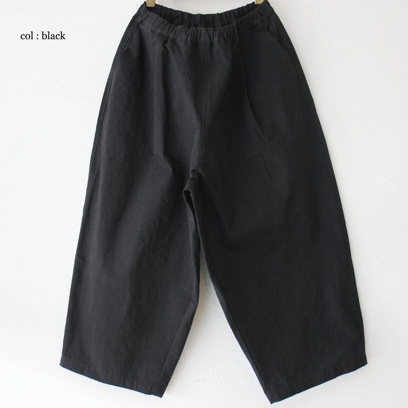 5/10まで値下げ中‼️リネンヤ　コーデュラ天日干しワッシャータックワイドパンツ 再入荷** LinenYa リネンヤ コーデュラ天日干しワッシャータックワイド