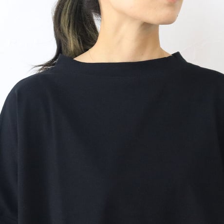 **またまた再入荷** Linenya リネンヤ　コットン天竺7分袖Tシャツ　＃レッド、チャコール、ブラック
