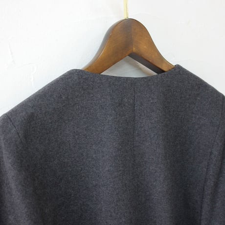 **再入荷** Linenya リネンヤ　ウール起毛ジャケット　#グレー　【送料無料】