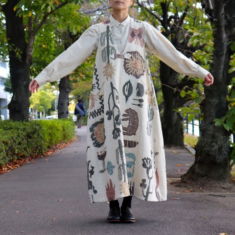 ASEEDONCLOUD アシードンクラウド Antique kilim print Forest king dress アンティークキリムプリントワンピース