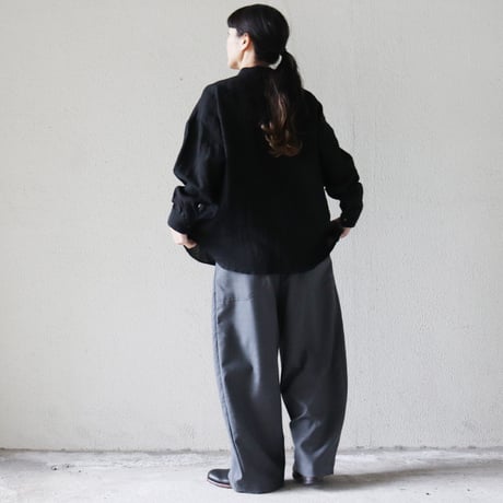 SUSURI ススリ　ハルシャツ　＃off white , black　【送料無料】