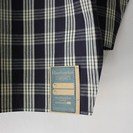 ASEEDONCLOUD アシードンクラウド　HandWerker ハンドベイカー HW light coat #indigo check