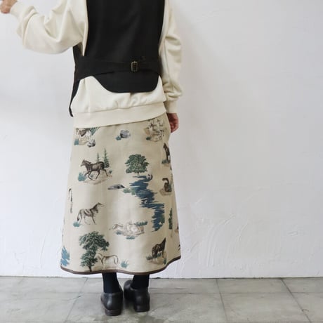 ASEEDONCLOUD アシードンクラウド 　Constellation cloth x New functional cloth Zephyros wrap skirt