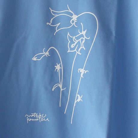 amne アンヌ　" Blåklocka " half sleeve tee　#ホワイト、ブラック、サックス
