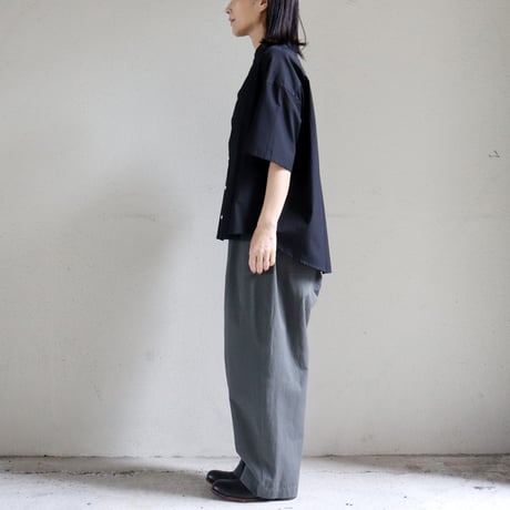 atelier naruse アトリエナルセ　コットンツイルタックパンツ　cotton twill tuck pants　#ピンク、チャコール