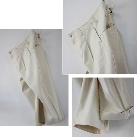**またまた再入荷** sasanqua by trees サザンカバイツリース　カツラギバナナトラウザー　#アイボリー、ベージュ　【送料無料】