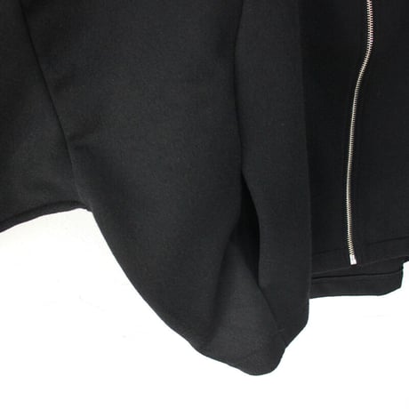 **またまたブラック再入荷** maomade マオメイド　カシミアブレンドやわらかライトメルトンジップジャケット　#ネイビー、ブラック