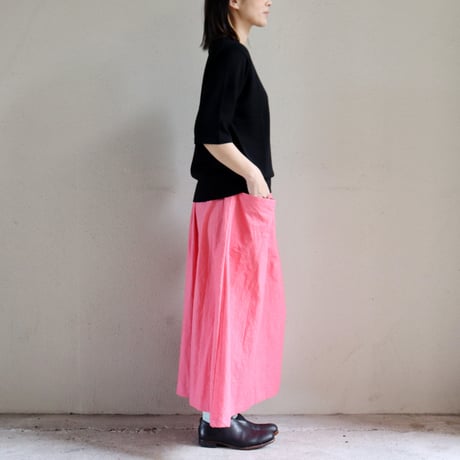 **またまた再々入荷** atelier naruse アトリエナルセ　ダウンプルーフコットンカットインポケットスカート down proof cotton cut-in pocket skirt