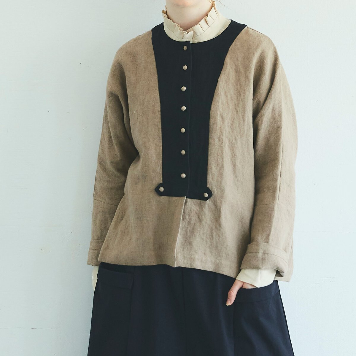 今週末限定❗MAGALI(マガリ) ブラッシュド・ベルギーリネン・カーディガン 今週末限定❗MAGALI(マガリ) ブラッシュド・ベルギーリネン・カーディガン