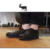 Portaille　ポルタユ　F05型スリッポン　エルクレザー　#ブラック　【送料無料】
