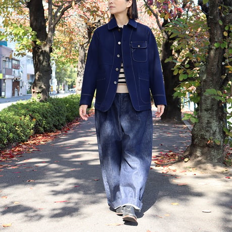 ASEEDONCLOUD アシードンクラウド　Melton denim HandWerker meeting jacket メルトンデニムHWミーティングジャケット