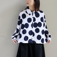 atelier naruse アトリエナルセ　コットンカットソーブラウス　cotton cut&sewn blouse～mizutama～