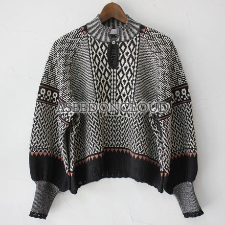 ASEEDONCLOUD アシードンクラウド　Kigansai Knit Blouse #black 【送料無料】