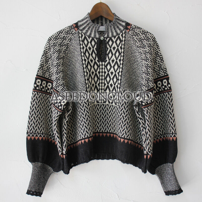 ASEEDONCLOUD（アシードンクラウド）Kigansai knit ASEEDONCLOUD アシードンクラウド Kigansai Knit Blouse #bl