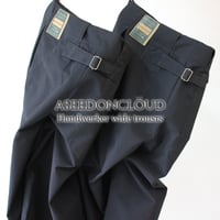 ASEEDONCLOUD アシードンクラウド　HandWerker　ウェザークロスワイドトラウザー　#ブラック
