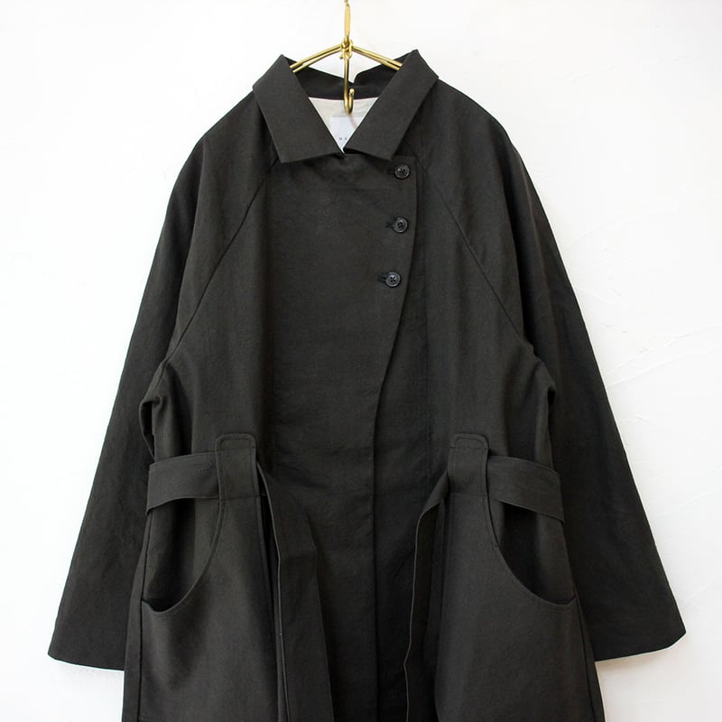 MAGALI マガリ コットンリネンアンティークキャンバストレンチコート