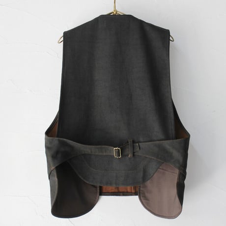 ASEEDONCLOUD アシードンクラウド　Immunity cloth Reseacher waistcoat #Dark brown 【送料無料】