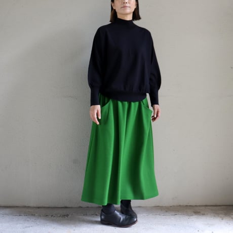**2025秋冬分到着** atelier naruse アトリエナルセ　 wool punch gather skirt ウールポンチギャザースカート