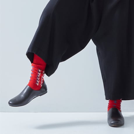 atelier naruse アトリエナルセ　wool ～folk～ warmer socks　ウール~folk~ウォーマーソックス　【送料無料】
