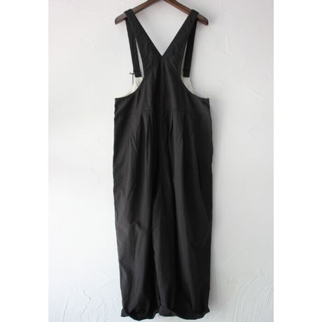 Brocante ブロカント　綿麻バックサテンバロンサロペット Ballon salopette #ベージュ、オリーブ、ブラック