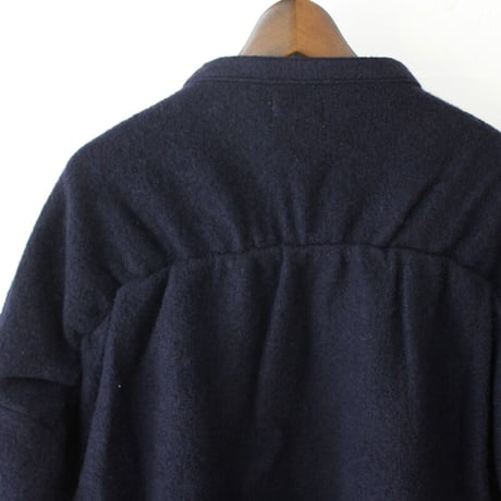 maomade マオメイド　圧縮ウール バックギャザー ジャケット　#ネイビー、ブラック