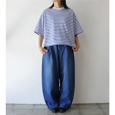 atelier naruse アトリエナルセ　コットンボーダーカットソー（半袖）｜cotton border cut&sewn（short sleeves）