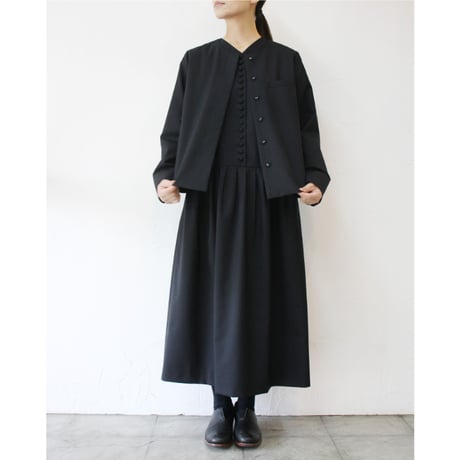 **2026年度分到着** atelier naruse アトリエナルセ kurumi button formal one-piece クルミボタンフォーマルワンピース　#ブラック