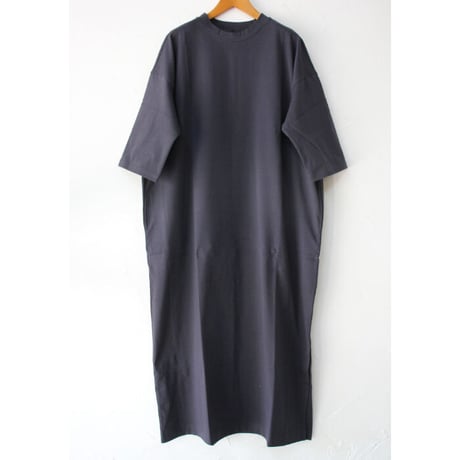 Linenya リネンヤ　Tシャツワンピース　#ライトグレー、ベージュ、ネイビー、ブラック