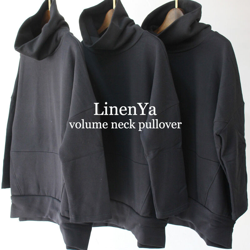 またまた再入荷** Linenya リネンヤ 裏起毛ボリュームネックプル 