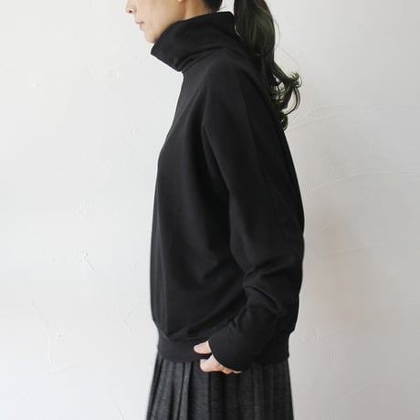 **またまた再入荷** LinenYa リネンヤ　コットンハイネックプルオーバー　#ネイビー、ブラック　【送料無料】