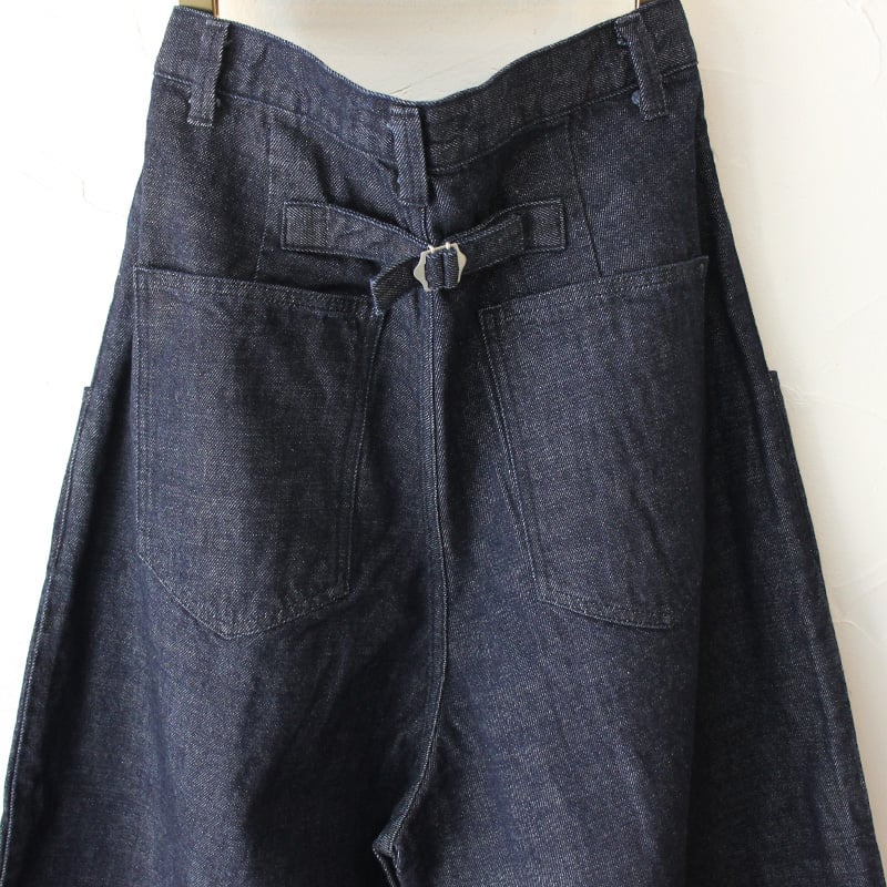 再入荷** atelier naruse アトリエナルセ コットンデニムタックパンツ