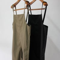 TRAVAIL MANUEL トラバイユマニュアル　ライトツイルサロペット　#ブラック、カーキ　【送料無料】
