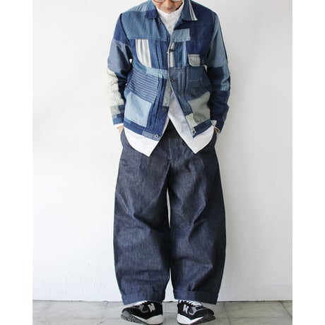 FUNSET OF ART ファンセットオブアート　IDGパッチワークジムジャケット　#インディゴ　【送料無料】