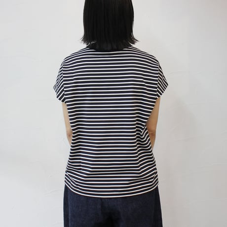TRAVAIL MANUEL トラバイユマニュアル　ミディボーダーフレンチTシャツ