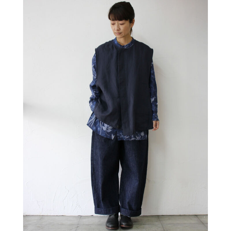 SUSURI ススリ ディグベスト #navy , khaki , celadon 【送料無