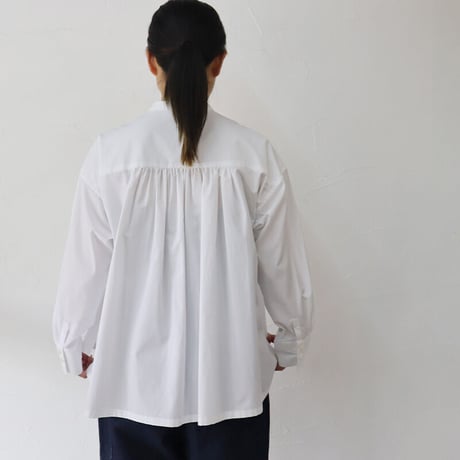 atelier naruse アトリエナルセ　コットン ~トーマスメイソン~ バンドカラーシャツ｜cotton ~THOMAS MASON~ band-collar shirt