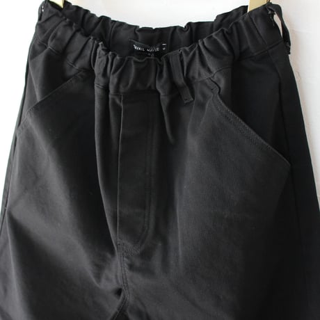 TRAVAIL MANUEL トラバイユマニュアル ヴィンテージピケユニティパンツ　#オフ白、ブラック