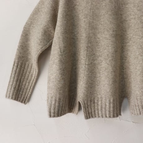 maomade マオメイド　NEWヤクフィールハイネックニット　#オフベージュ、グレージュ、オレンジ、ブラック　【送料無料】