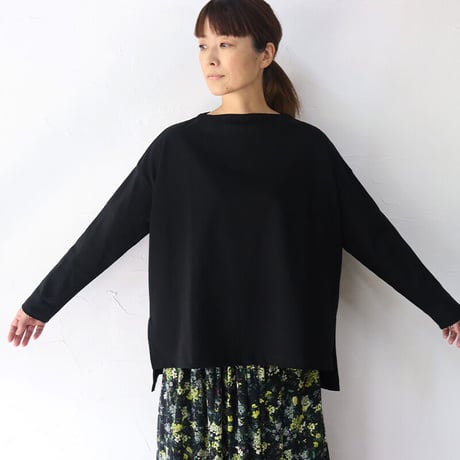 TRAVAIL MANUEL トラバイユマニュアル　度詰天竺スラッシュネックプルオーバー　#