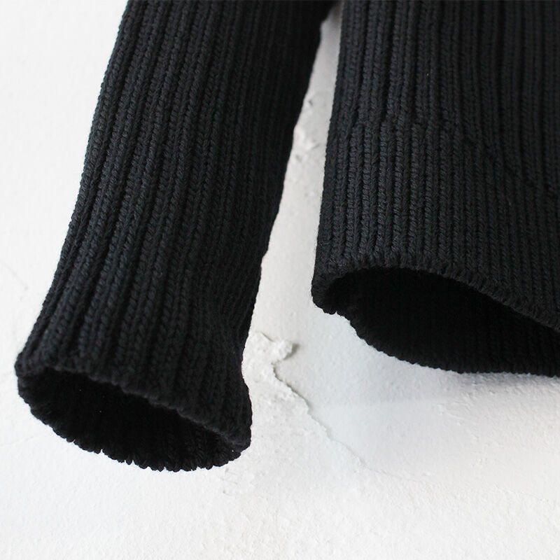 再入荷** homspun ホームスパン ラムリブハイネックプルオーバー