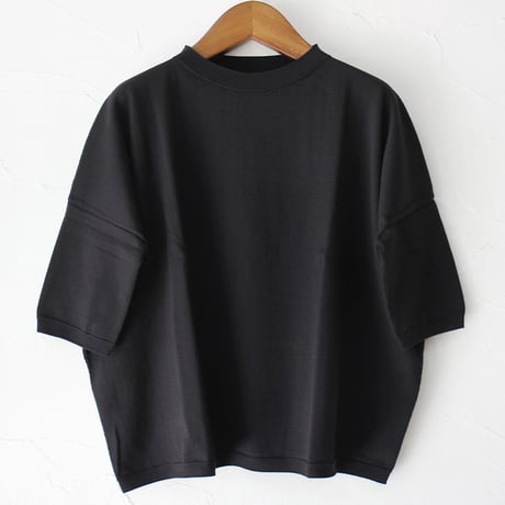 **新色追加・またまたまた再入荷** LinenYa リネンヤ as it is. コットンボートネック5分袖ニット　【送料無料】